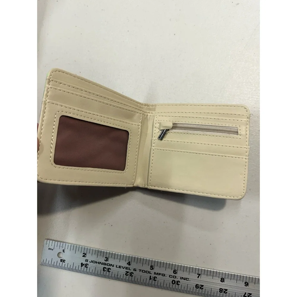 Minecraft Grass Block‎ Pixelated Bifold Wallet Green Brown Gaming Accessory